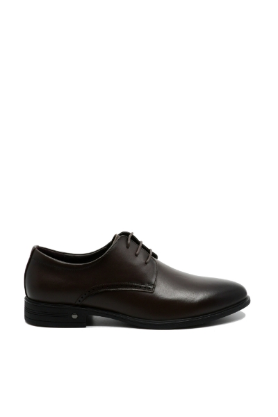 Imagine Pantofi eleganți maro cafea din piele naturală FNXF066-020