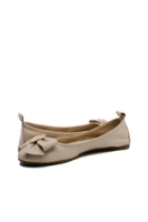 Imagine  Balerini nude din piele naturală moale, cu fundă proeminentă