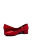 Imagine Pantofi roșii din piele naturală, cu vârf ascuțit GOR25172