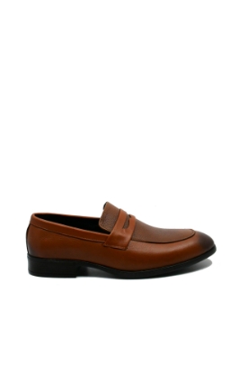 Imagine Loaferi slip-on maro din piele naturală MIR392