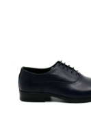 Imagine Pantofi cap-toe bleumarin bărbați din piele naturală MIR303