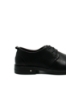 Imagine Pantofi bărbați cu șiret, negri, din piele naturală moale FNX902006