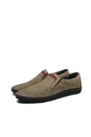 Imagine Mocasini bărbați bej patinat din piele naturală MIR1058