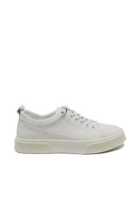 Imagine Pantofi sport plain white, din piele naturală FNXY130