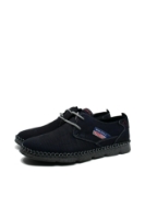 Imagine Pantofi casual navy, din piele printată nabuc OTR2818