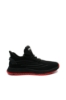 Imagine Sneakers din material textil tricotat, negri cu detalii roșii OTR620016