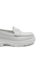 Imagine Loaferi cu platformă, albi, din piele naturală FLG202
