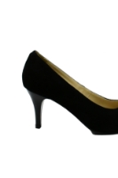 Imagine Pantofi stiletto negri, din piele întoarsă SORA17