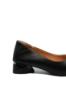 Imagine Pantofi negri din piele naturală, cu fundiță chic OTR520013