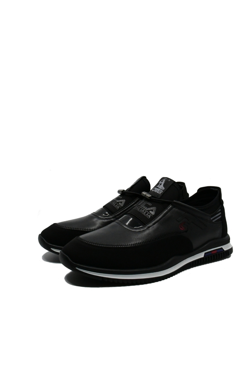Imagine Pantofi sport Eica negri, fără șiret, din piele naturală OTR20035