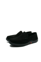 Imagine Mocasini negri, flexibili, din piele întoarsă OTR620008