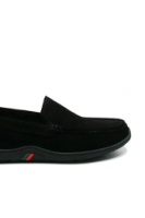 Imagine Mocasini negri, flexibili, din piele întoarsă OTR620008