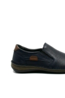 Imagine Mocasini anatomici bleumarin fără șiret, din piele naturală GOR9505