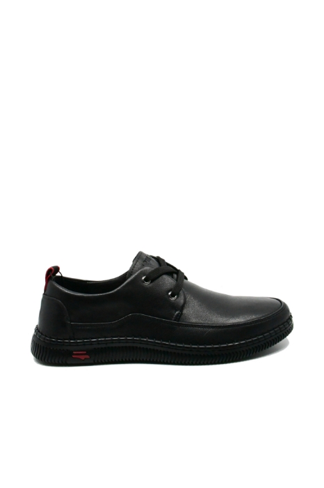 Imagine Pantofi casual-office bărbați negri din piele naturală OTR620022