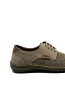 Imagine Mocasini anatomici bărbați gri, din piele naturală GOR9506