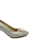 Imagine Pantofi stiletto din piele naturală, bej sidefat cu decorațiune aurie SORA24