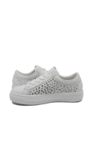 Imagine Pantofi casual sport albi perforați din piele naturală RIKL8831-80