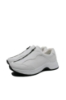Imagine Pantofi sport din piele naturală, albi, cu fermoar în față REMD0G03-80