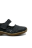 Imagine Pantofi perforați cu baretă bleumarin din piele naturală RIK41399-14