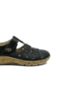 Imagine Pantofi comozi cu decupaje bleumarin din piele naturală RIK44852-14