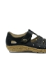 Imagine Pantofi comozi cu decupaje bleumarin din piele naturală RIK44852-14