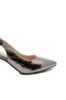 Imagine Pantofi decupați argintiu metalizat, din piele naturală OTR320099