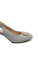 Imagine Pantofi decupați gri deschis, din piele naturală OTR20058