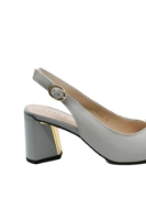 Imagine Pantofi decupați gri deschis, din piele naturală OTR20058