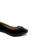 Imagine Pantofi damă negri, din piele naturală lucioasă, decorați cu fundiță OTR20006