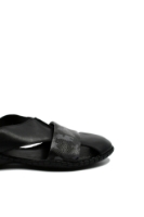 Imagine Sandale bărbați cu design modern, negre cu baretă camuflaj TR3558