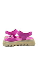 Imagine Sandale damă cu platformă, fuchsia, din piele naturală TR8102