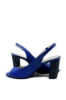 Imagine Sandale elegante cu toc bloc, albastru intens, din piele naturală FICS13
