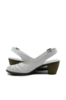 Imagine Pantofi decupați din piele naturală albi cu steluțe perforate RIK40983-80
