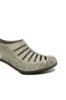Imagine Pantofi decupați din piele naturală bej cu perforații dantelate RIK40959-60