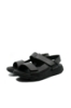 Imagine Sandale bărbați adaptabile Revolution negre din piele naturală RIK20800-00