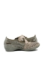 Imagine Pantofi comozi cu baretă bej argintii din piele naturală RIK413G4-42