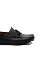 Imagine Mocasini bleumarin bărbați din piele naturală granulată TR123