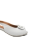 Imagine Sandale damă cu toc bloc, complet albe, din piele naturală MIR507