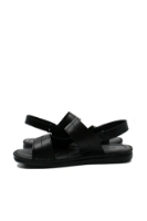 Imagine Sandale bărbați cu barete reglabile, negre, din piele naturală GOR506