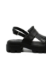 Imagine Sandale damă cu platformă negre, din piele naturală LF357