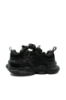 Imagine Pantofi sport damă negri din piele naturală cu panglici decorative KIVA851