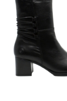 Imagine Cizme damă cu toc bloc, negre, din piele naturală REMD0V71-01