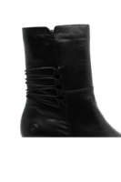 Imagine Cizme damă cu toc bloc, negre, din piele naturală REMD0V71-01