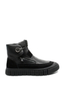 Imagine Ghete bărbați hi-top îmblănite, negre, din piele naturală OTR21813