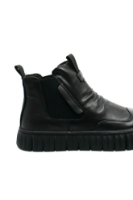 Imagine Ghete bărbați model Chelsea, negre, din piele naturală OTR230026