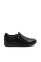 Imagine Pantofi comozi damă negri din mix de piele naturală RIK44265-00