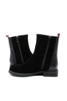 Imagine Botine damă negre, din piele întoarsă