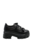 Imagine Pantofi damă cu talpa înaltă, negri, din piele naturală FLO112