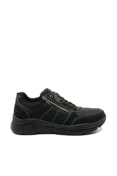 Imagine Pantofi sport negri din piele nubuk RIKB5003-00