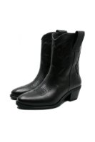 Imagine Ghete damă ciocate negre din piele naturală CASP06088